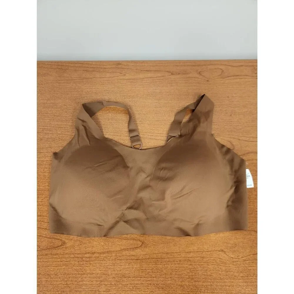 NWOT Womens Sz 2x Maurices Invisibliss Adjustable Strap Wire Free Bralette brown